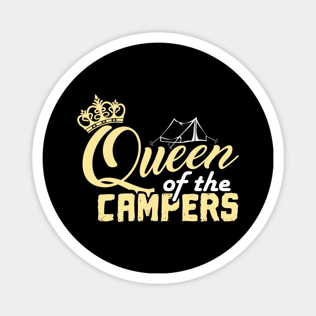 'Queen of the Camper' Awesome Camping Gift Magnet by ourwackyhome